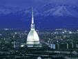 Abendliches Turin mit Mole